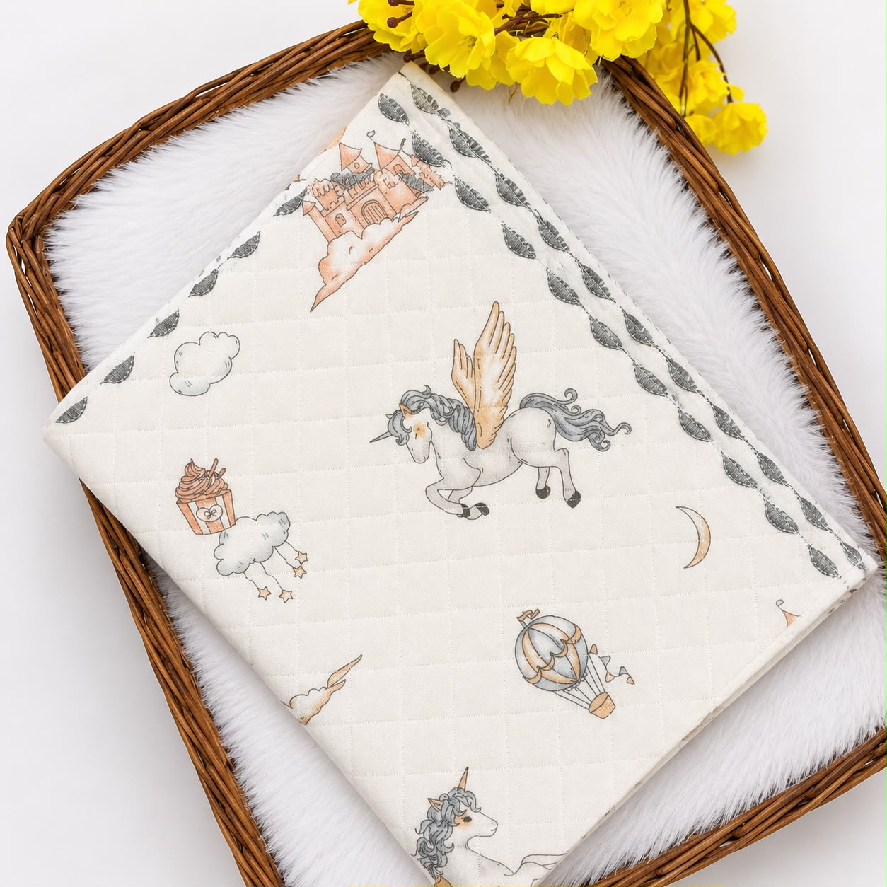 2 layer Muslin Receiving Blanket / Swaddle