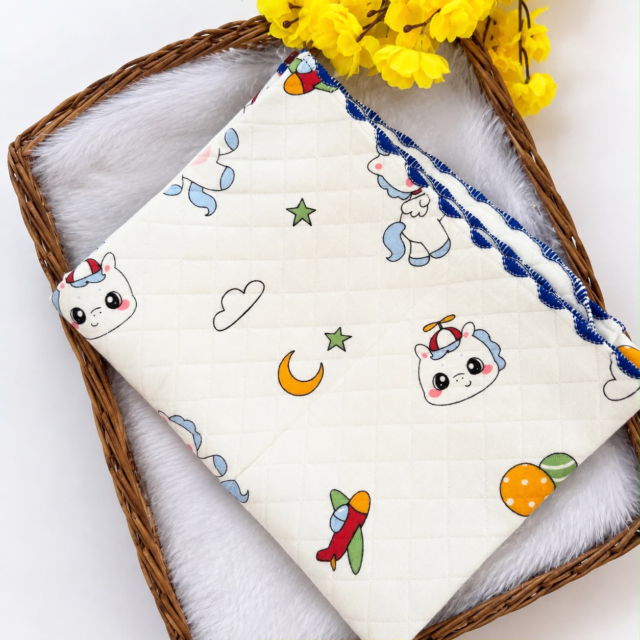 2 layer Muslin Receiving Blanket / Swaddle