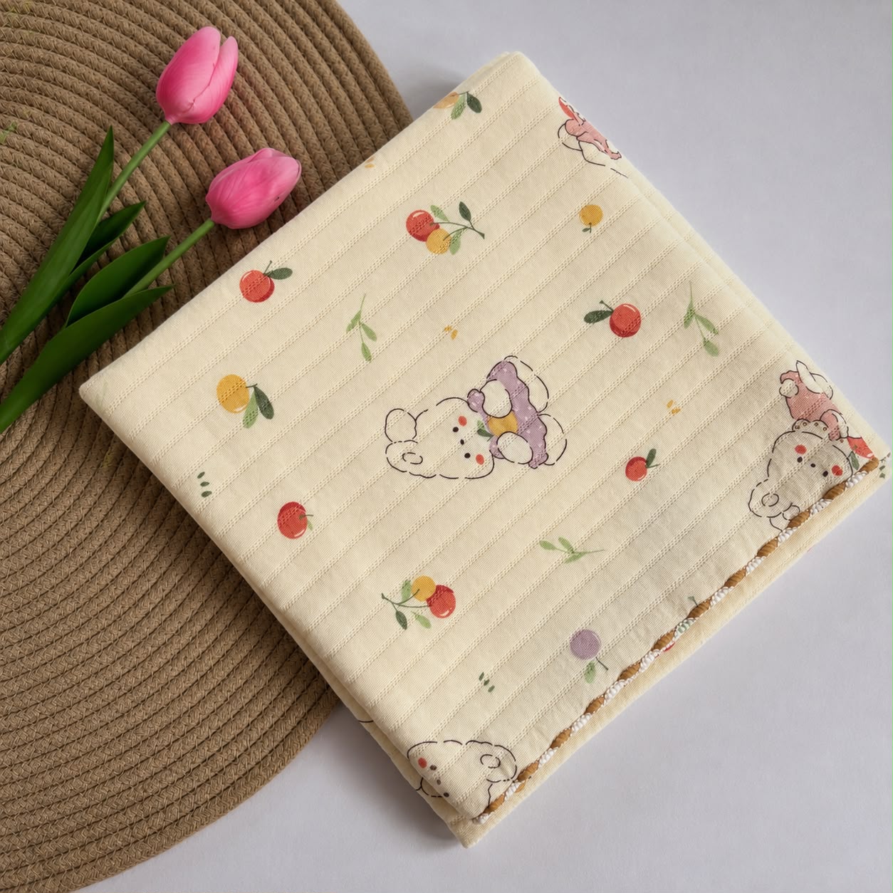 2 layer Muslin Receiving Blanket / Swaddle