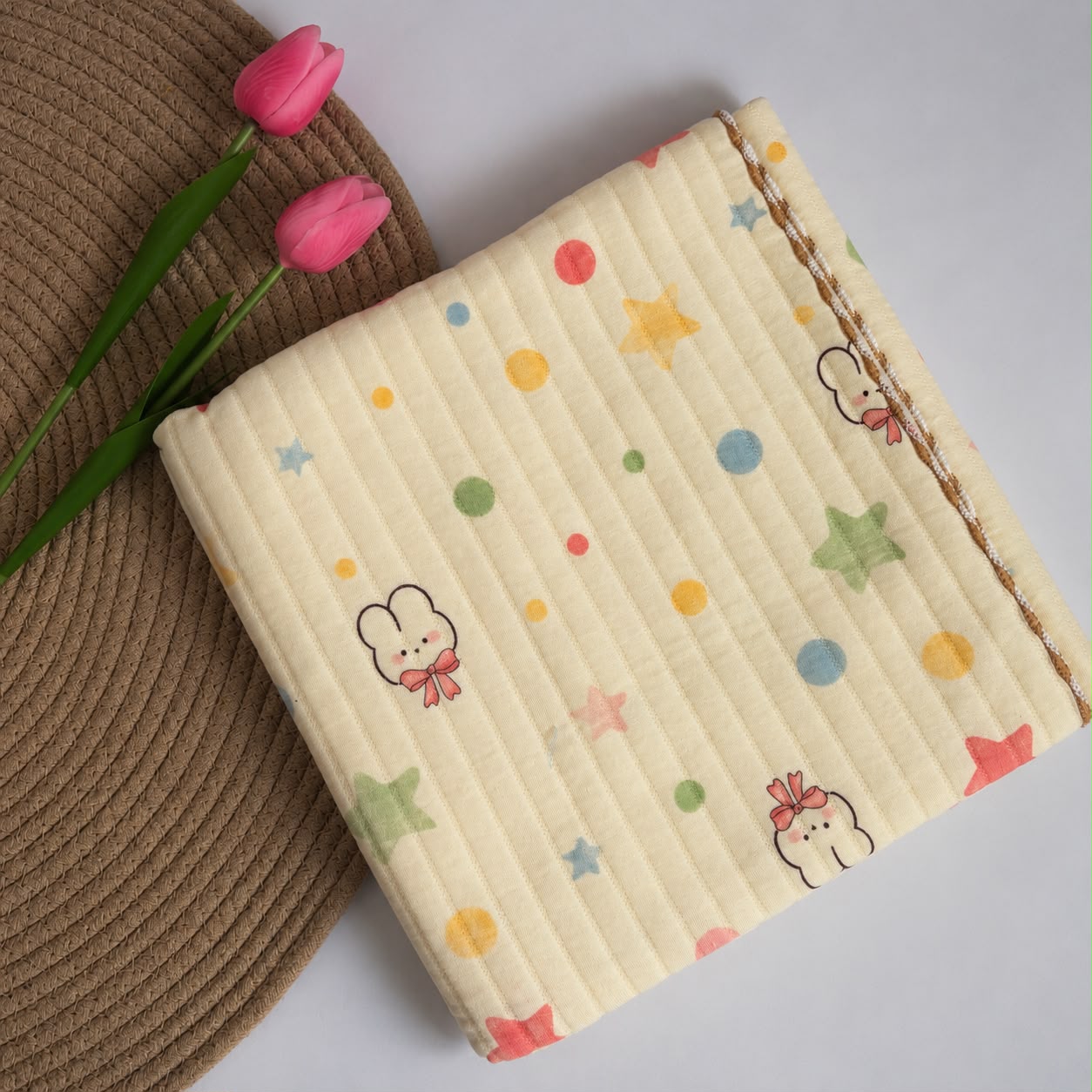 2 layer Muslin Receiving Blanket / Swaddle