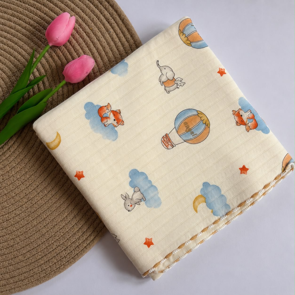2 layer Muslin Receiving Blanket / Swaddle