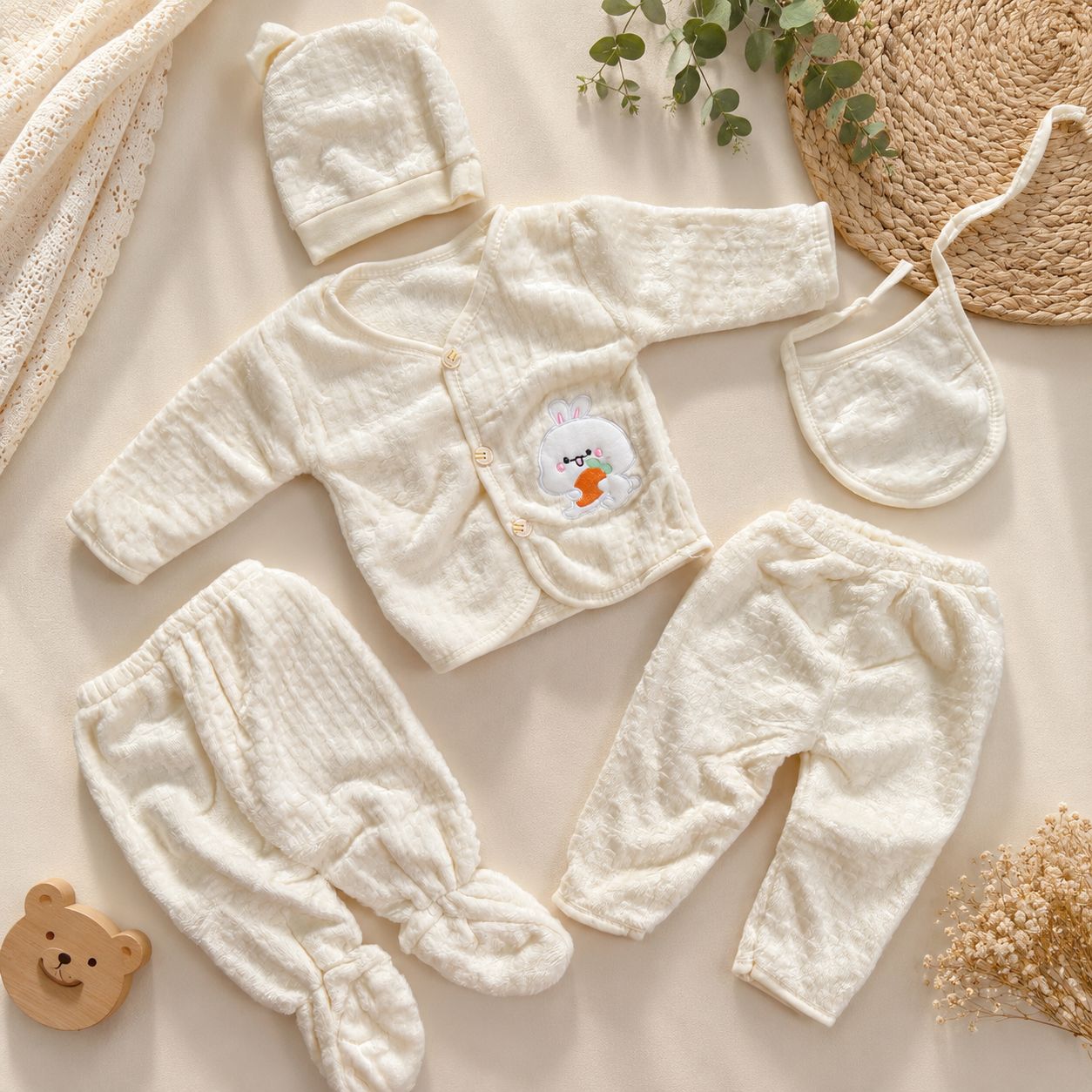 Imported Baby Winter Set – 5 Piece MN01 ( Sandle )