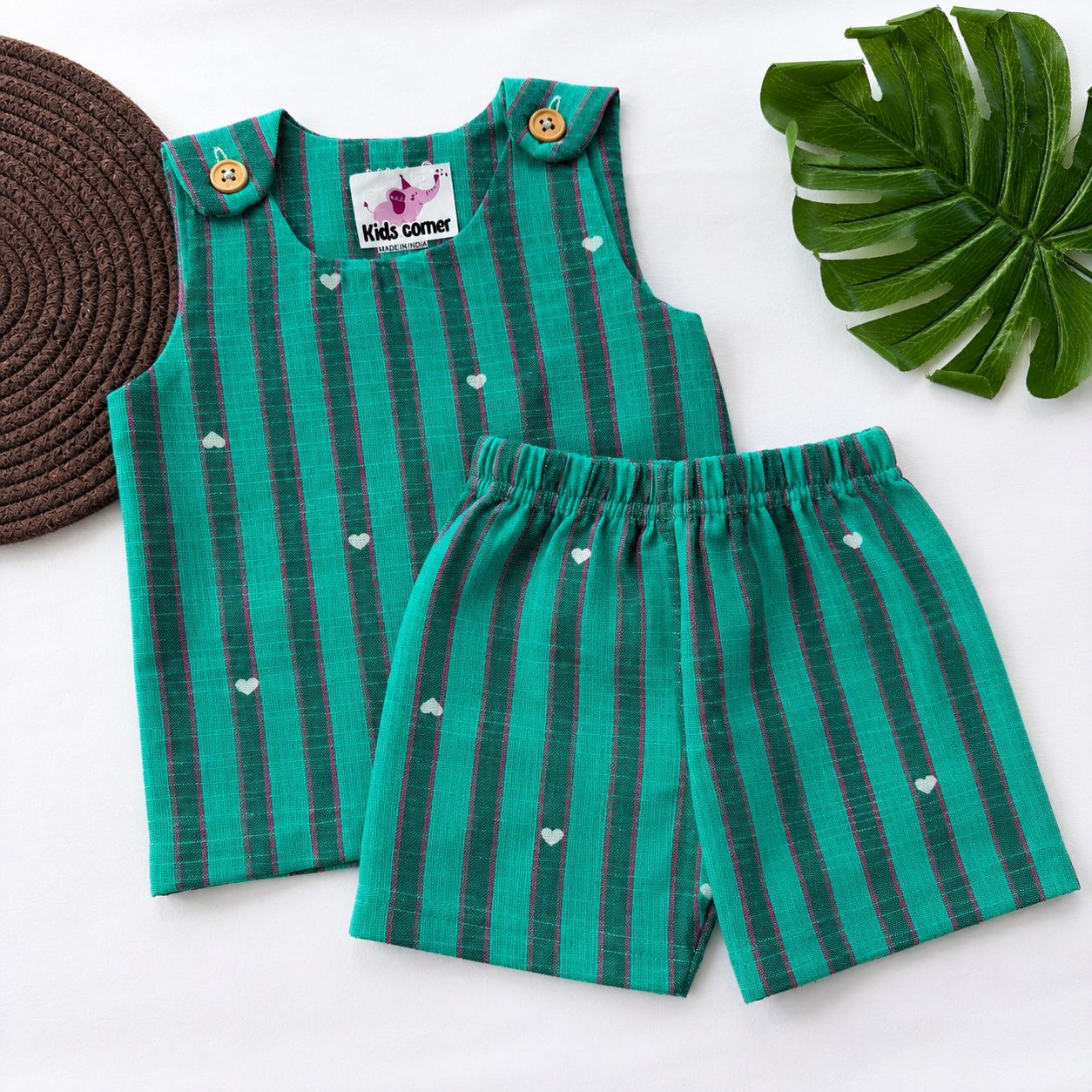 Muslin Vest and Shorts Set Double Layer DL01