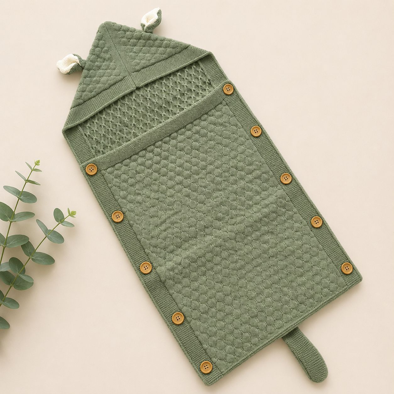 Premium Woollen Baby Sleeping Bag With Hood