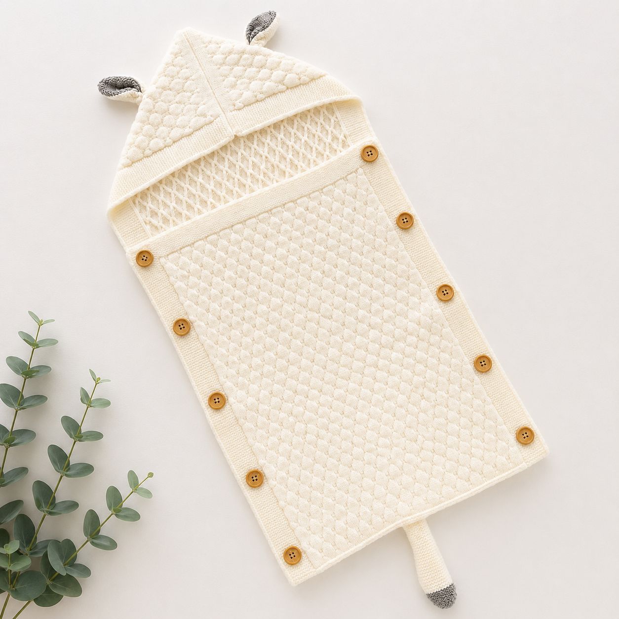 Premium Woollen Baby Sleeping Bag With Hood