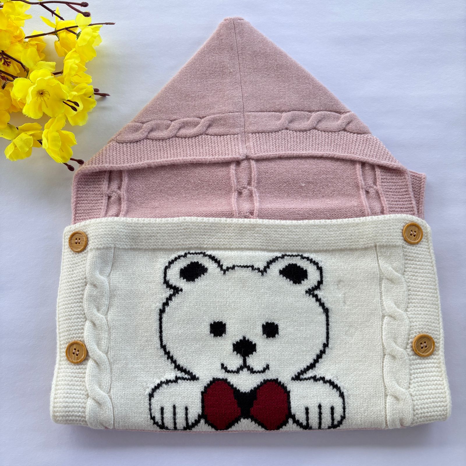 Premium Woollen Baby Sleeping Bag With Hood