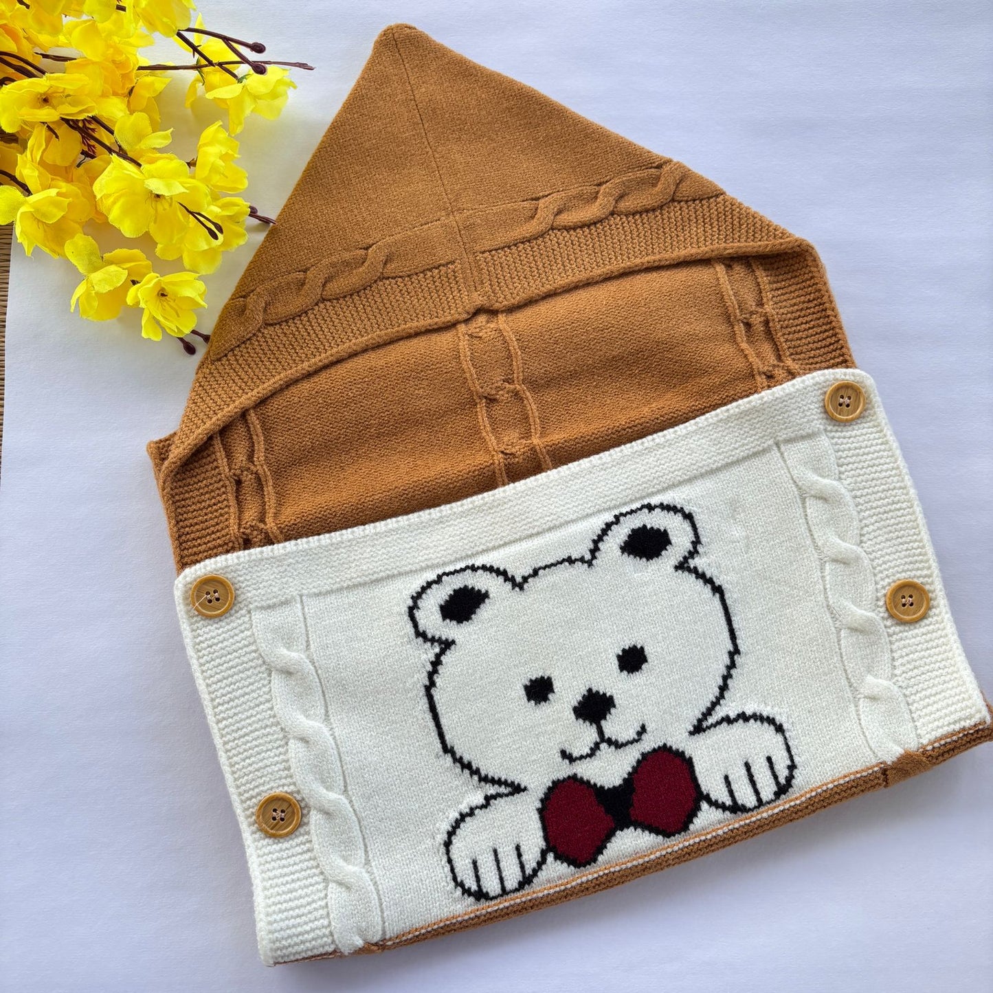 Premium Woollen Baby Sleeping Bag With Hood