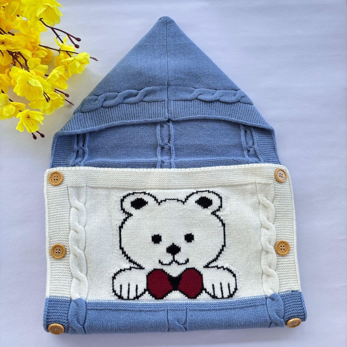 Premium Woollen Baby Sleeping Bag With Hood