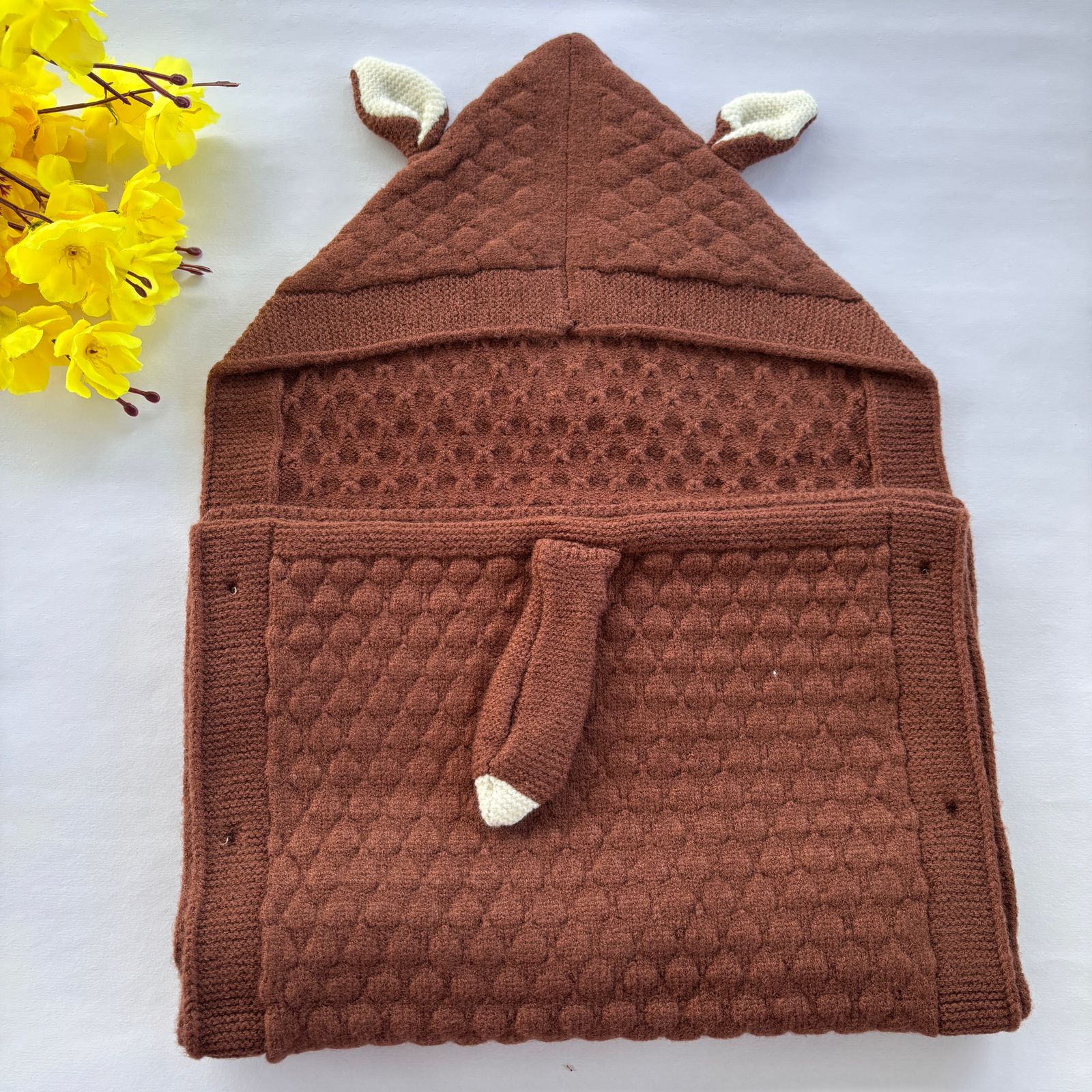 Premium Woollen Baby Sleeping Bag With Hood