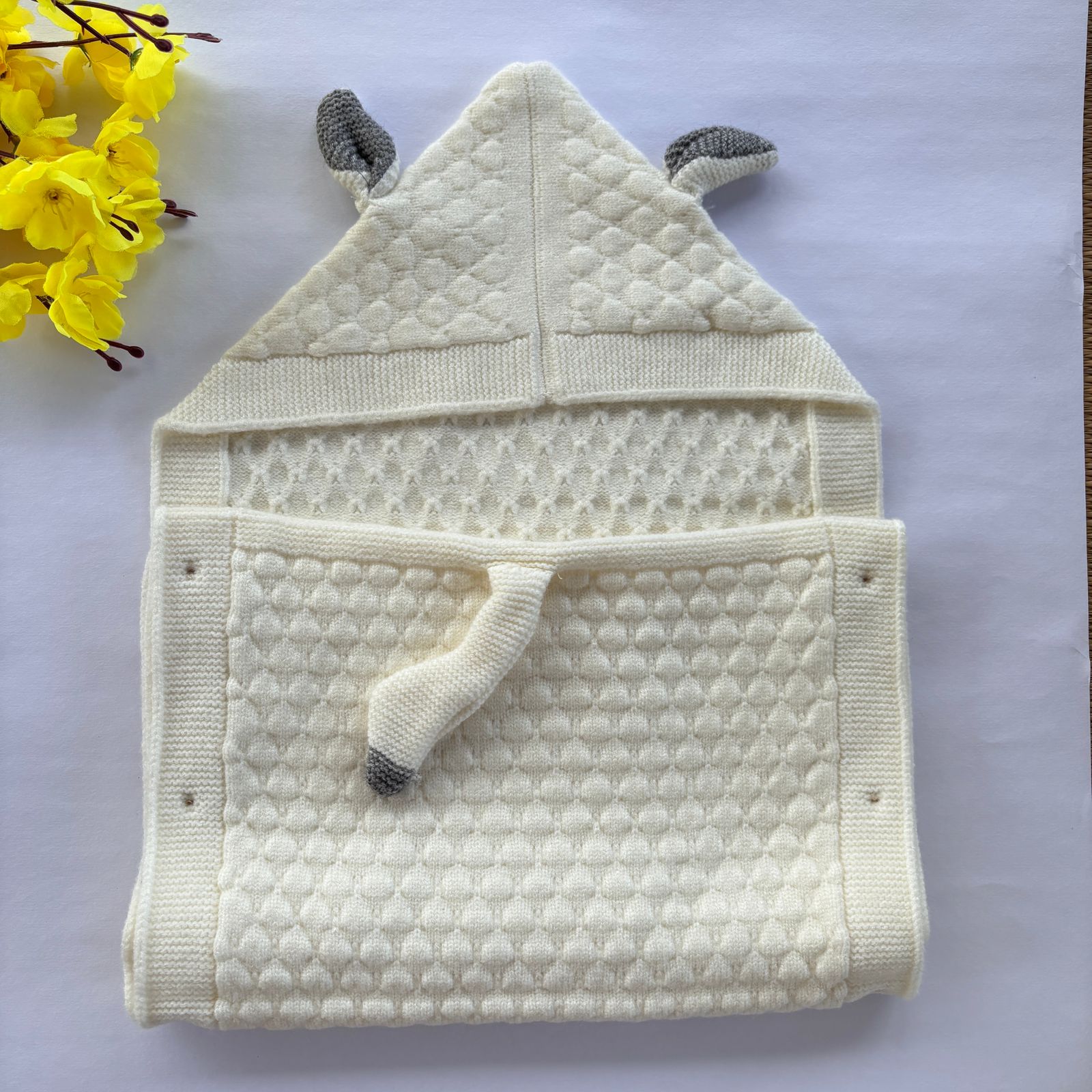 Premium Woollen Baby Sleeping Bag With Hood
