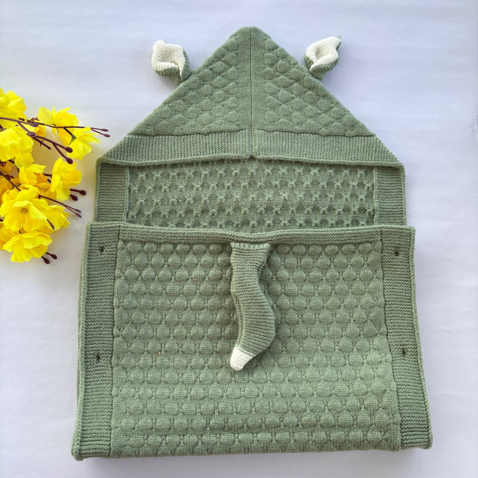 Premium Woollen Baby Sleeping Bag With Hood