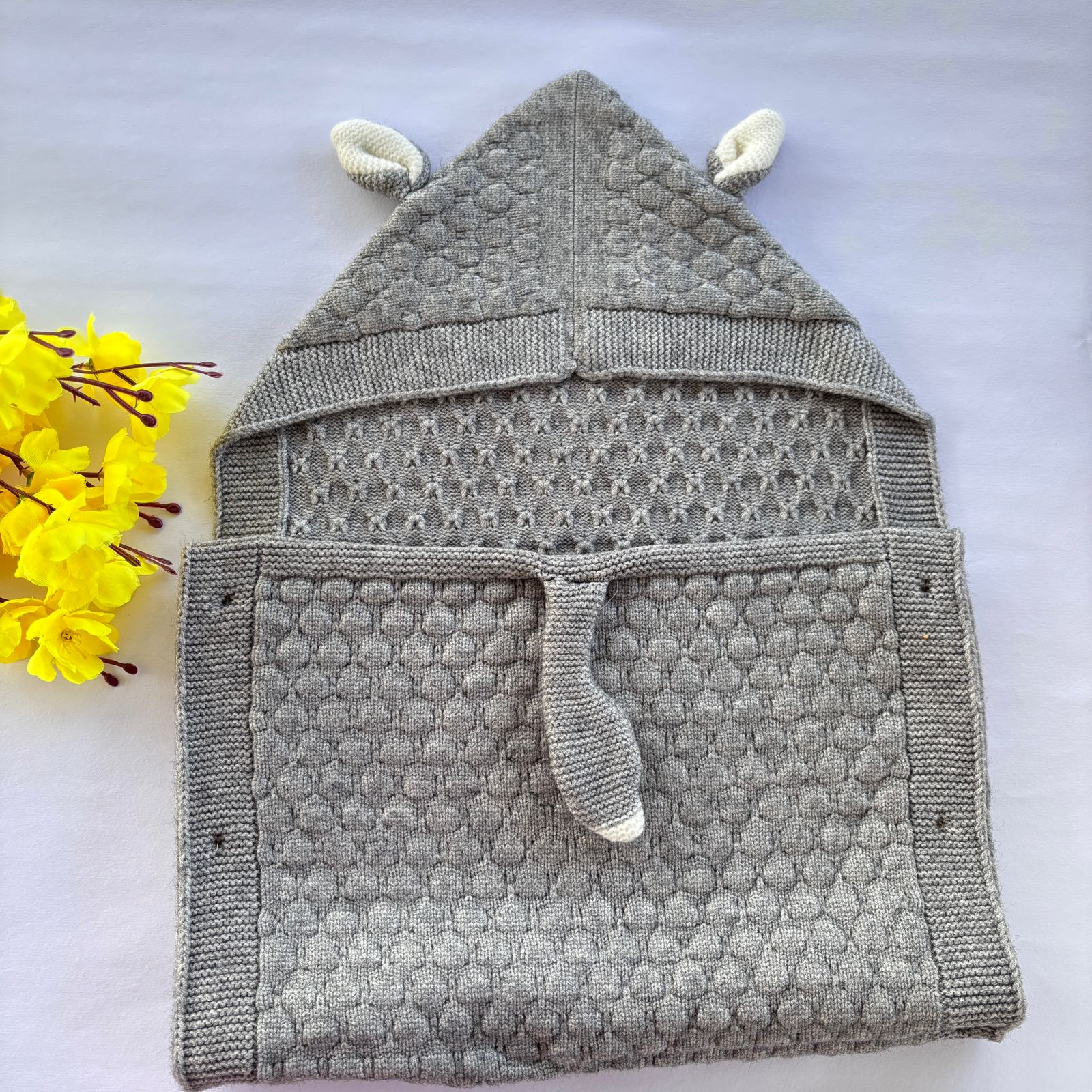 Premium Woollen Baby Sleeping Bag With Hood