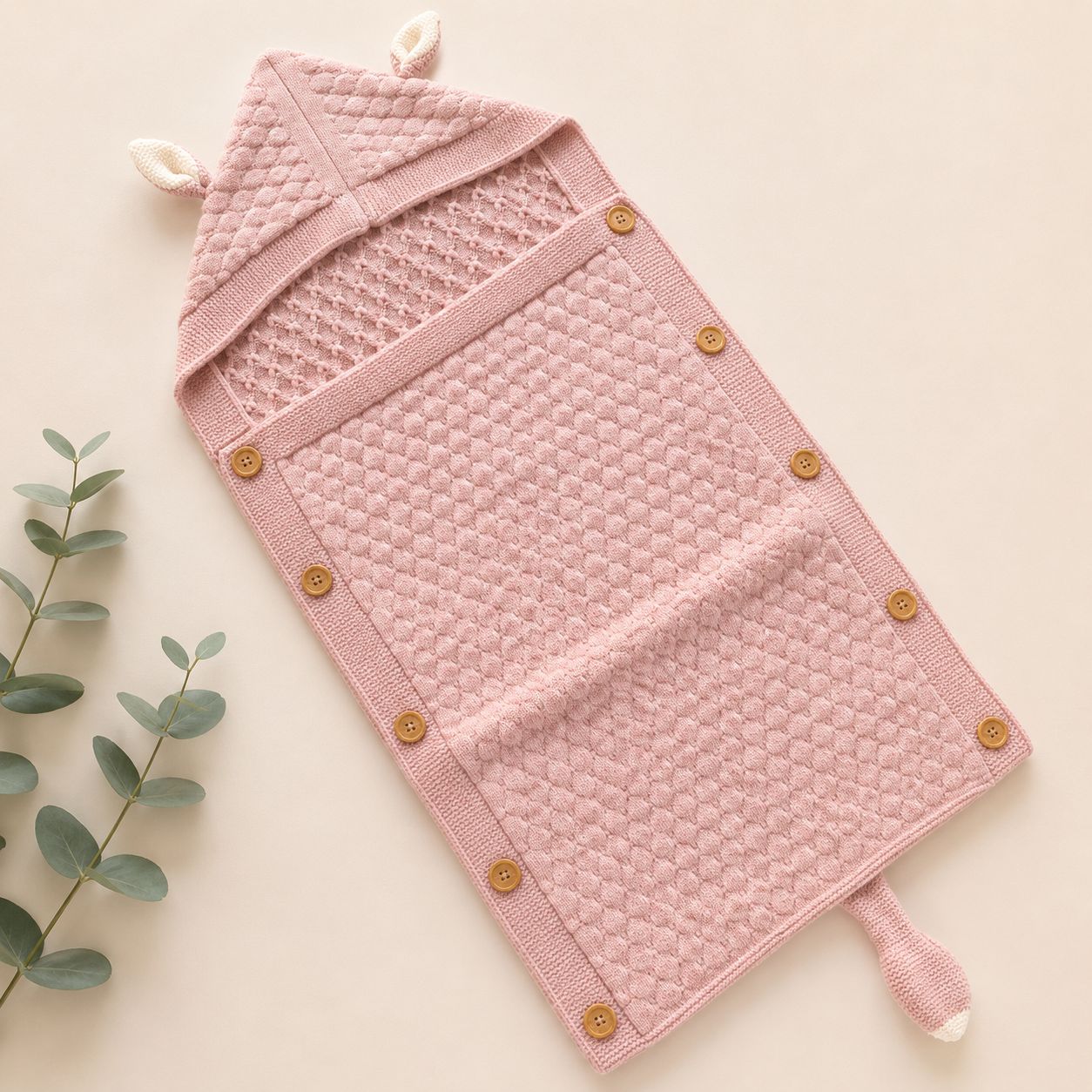 Premium Woollen Baby Sleeping Bag With Hood