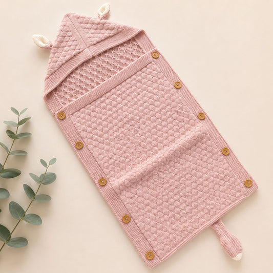Premium Woollen Baby Sleeping Bag With Hood