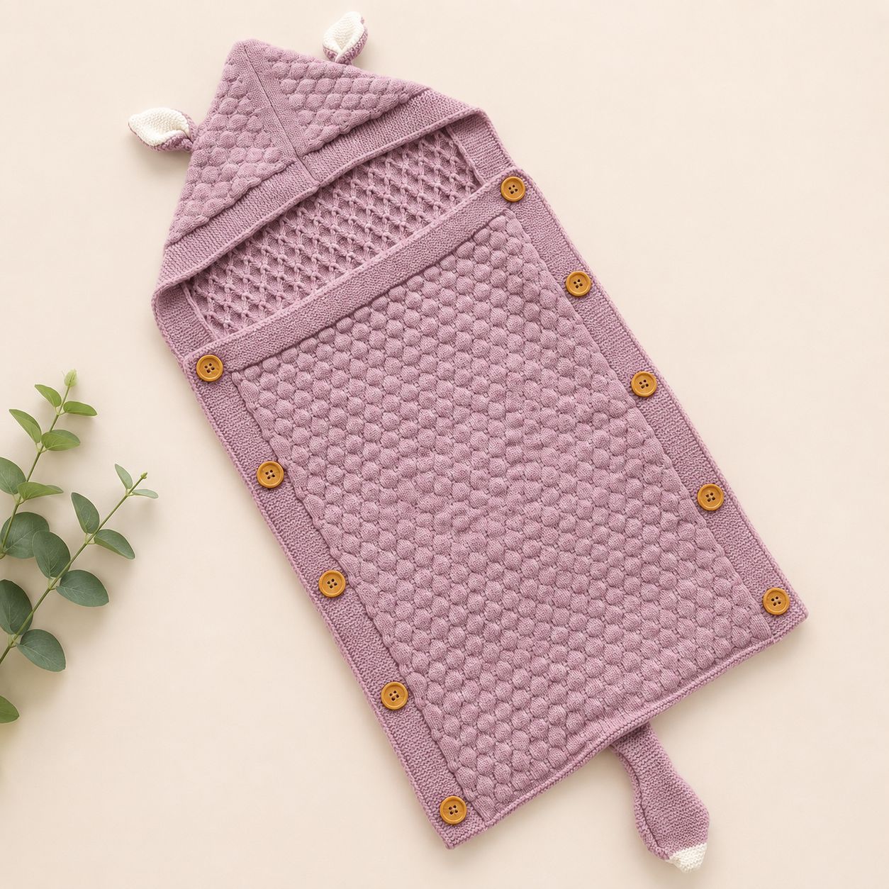 Premium Woollen Baby Sleeping Bag With Hood