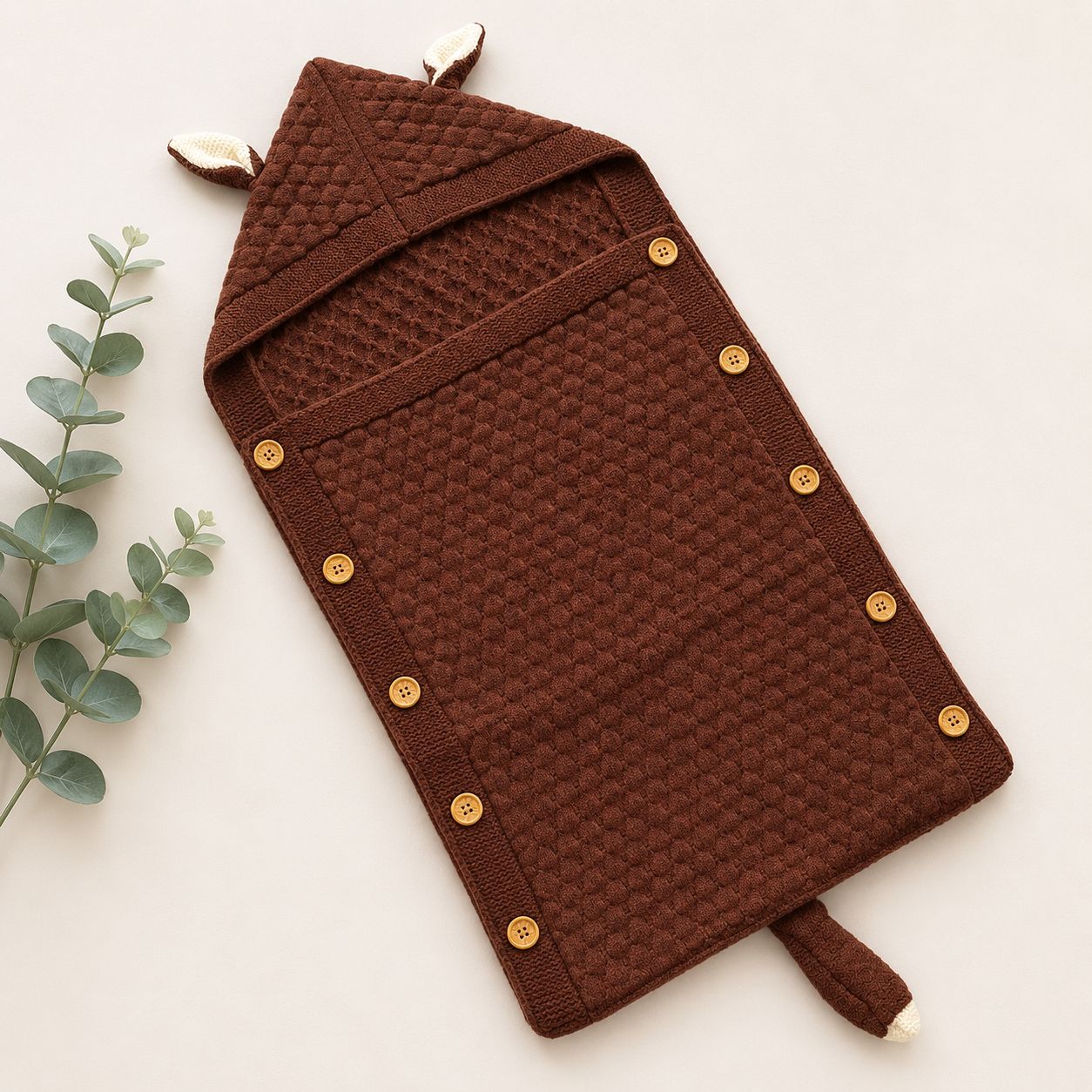 Premium Woollen Baby Sleeping Bag With Hood