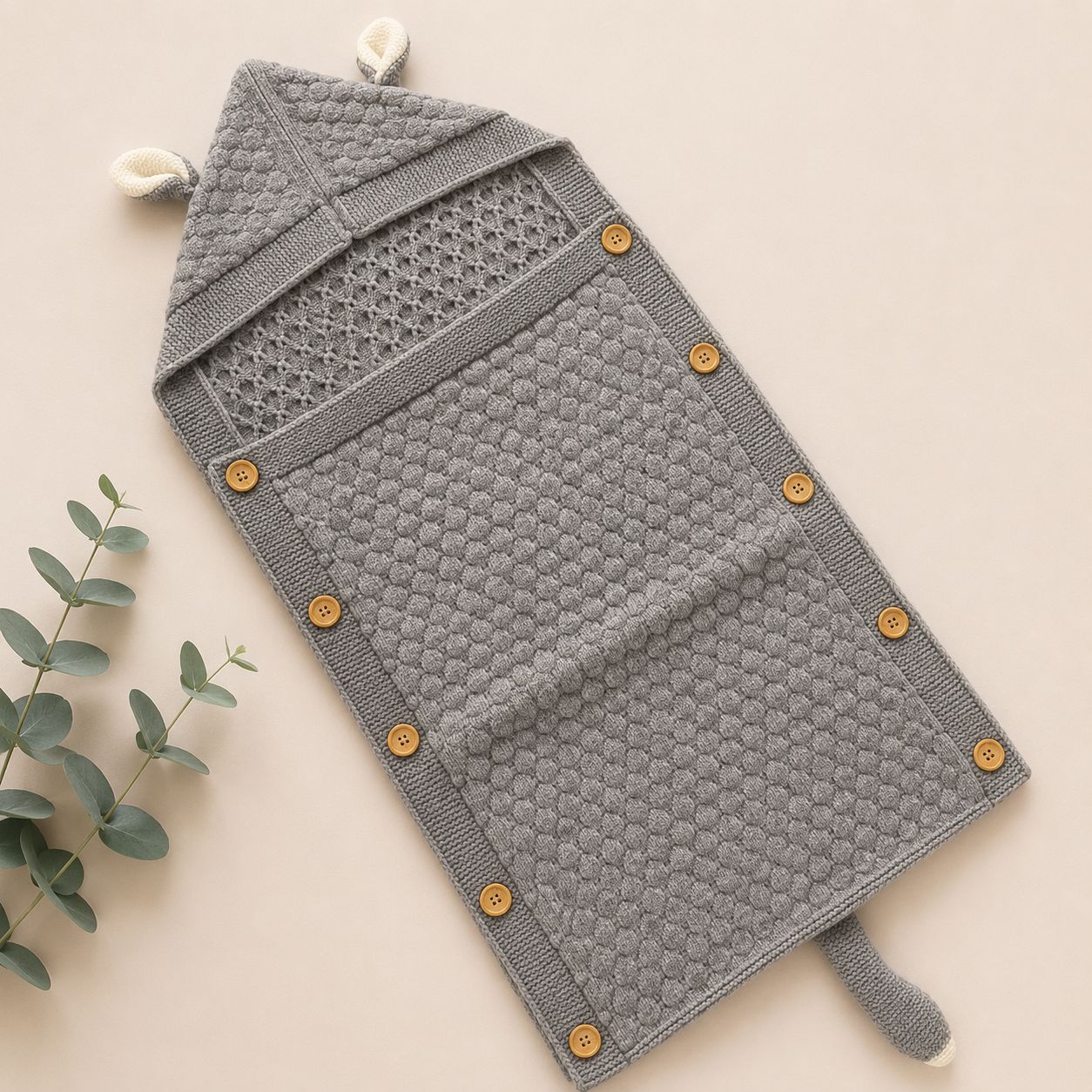 Premium Woollen Baby Sleeping Bag With Hood