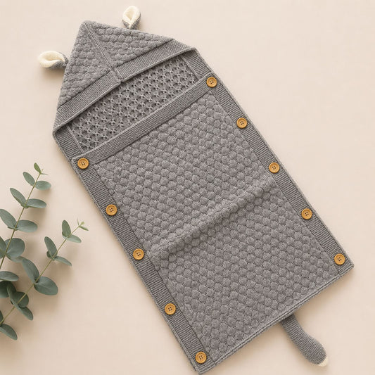 Premium Woollen Baby Sleeping Bag With Hood
